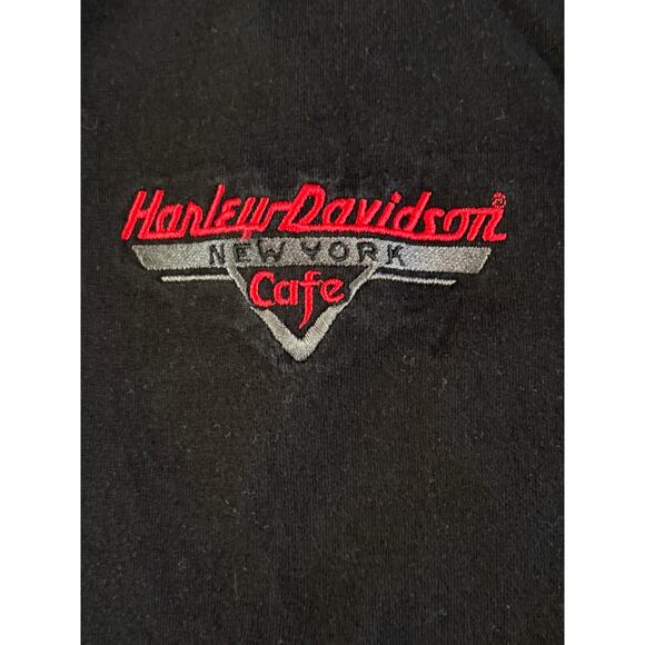 2002 Harley-Davidson New York Cafe Men's Black Short Sleeve Vintage T-Shirt L - Picture 5 of 8